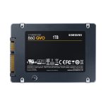 Imagen del disco duro Samsung 860 QVO con 1 TB de capacidad, interfaz Serial ATA III, tecnología V-NAND MLC. SKU: MZ-76Q1T0BW