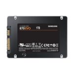 Disco duro Samsung 870 EVO de 1 TB, 2.5 pulgadas, interfaz Serial ATA III y tecnología V-NAND. SKU: MZ-77E1T0B/EU
