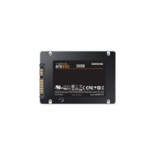 Disco duro SSD Samsung 870 EVO de 250 GB, 2.5 pulgadas, con tecnología V-NAND y conexión Serial ATA III (MZ-77E250B/EU)