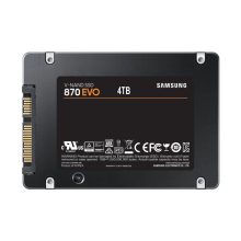 Disco duro Samsung 870 EVO 4 TB 2.5 pulgadas Serial ATA III V-NAND, SKU MZ-77E4T0B/EU