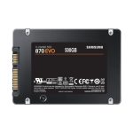 Disco duro SSD Samsung 870 EVO de 500 GB, 2.5 pulgadas, conexión Serial ATA III, tecnología V-NAND. SKU MZ-77E500B/EU