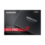 Imagen del disco duro SSD Samsung 850 PRO de 1TB con tecnología 3D MLC, ideal para almacenamiento rápido y eficiente. SKU: MZ-7KE1T0BW