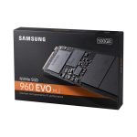 Samsung 960 EVO de 500 GB, formato M.2, interfaz PCI Express NVMe y tecnología V-NAND. SKU: MZ-V6E500BW