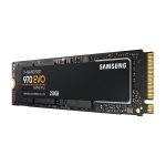 Disco duro Samsung 970 EVO con 250 GB de capacidad, formato M.2, interfaz PCI Express 3.0 y memoria V-NAND MLC. SKU: MZ-V7E250BW