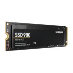 Samsung 980 SSD de 1TB en formato M.2 con tecnología PCIe 3.0 y V-NAND, SKU MZ-V8V1T0BW.