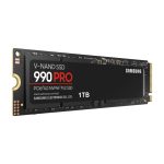 SSD Samsung 990 PRO de 1 TB M.2 con PCI Express 4.0 NVMe y tecnología V-NAND MLC, modelo MZ-V9P1T0BW