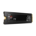 Disco duro Samsung 990 Pro de 4 TB, tipo M.2 con PCI Express 4.0 y tecnología NVMe V-NAND TLC. SKU: MZ-V9P4T0CW
