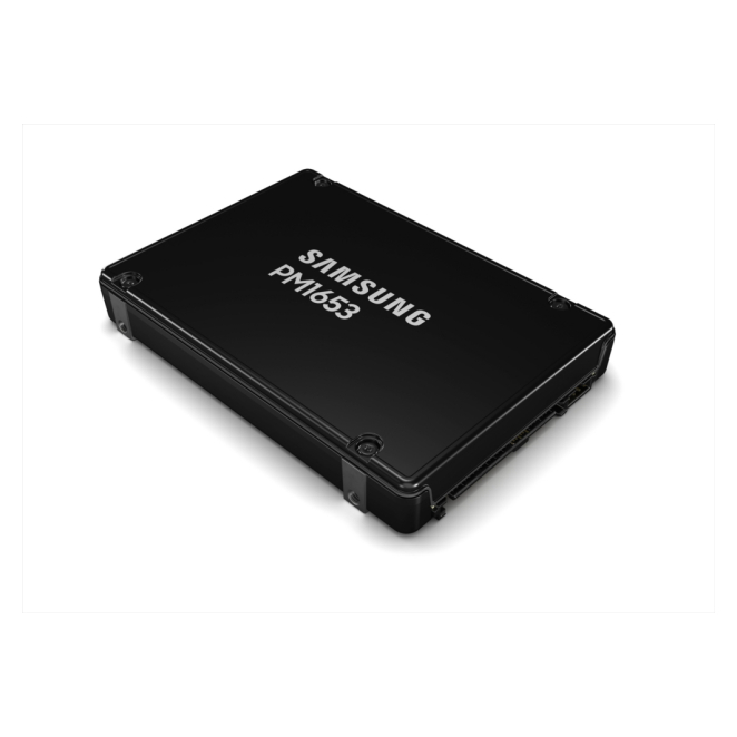 Samsung Mzilg1t9hcjr 00a07 Disco duro Samsung PM1653 con 1.92 TB de capacidad, tecnología V-NAND, interfaz SAS y formato de 2.5 pulgadas. SKU MZILG1T9HCJR-00A07