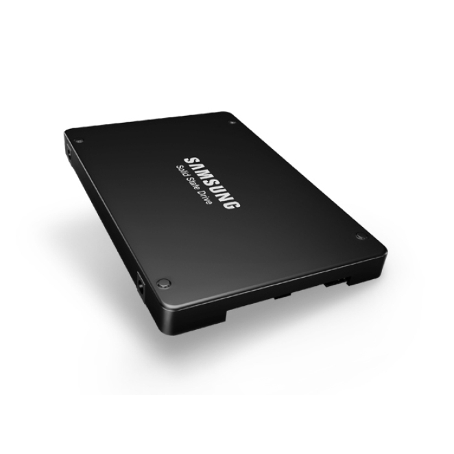 Samsung Disco Duro PM1643A 7,68 TB SAS 2.5" de Alta Capacidad Imagen del Samsung PM1643A, disco duro de 7,68 TB con conexión SAS de 2.5 pulgadas, SKU MZILT7T6HALA-00007