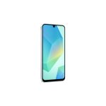 Imagen del Samsung Galaxy SM-A166B que muestra el dispositivo móvil 5G con pantalla de 6.7 pulgadas, SIM doble, Android 14, 8 GB RAM, 256 GB de almacenamiento y batería de 5000 mAh en color gris. SKU: SM-A166BZAIEUE