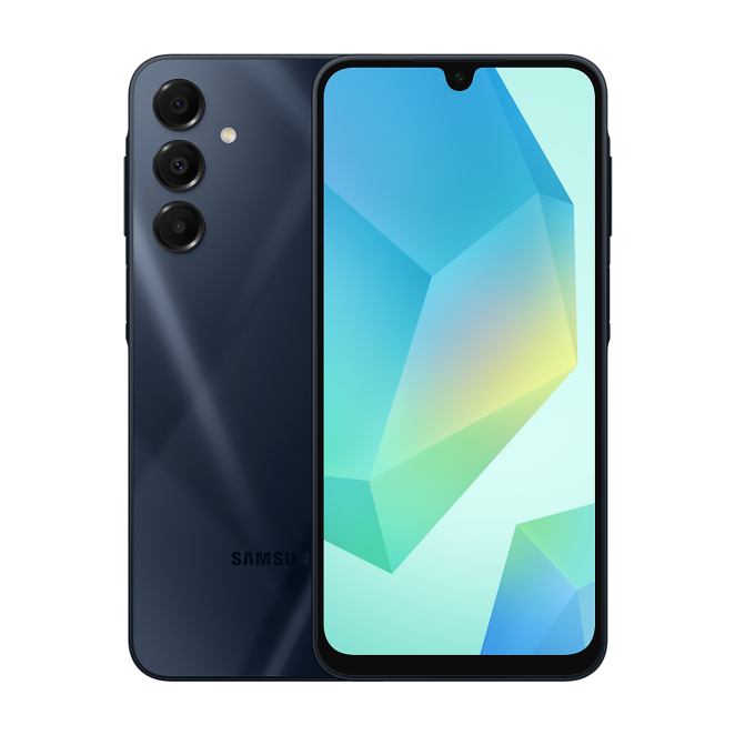 Samsung Galaxy A16 5G 17 cm (6.7″) Ranura híbrida Dual SIM USB Tipo C 8 GB 256 GB 5000 mAh Negro, Azul 1 Samsung Galaxy A16 5G vista frontal