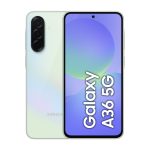 Smartphone Samsung Galaxy A36 con pantalla de 6.7 pulgadas, SIM doble, Android 15, 5G, USB Tipo C, 8 GB de RAM, 256 GB de almacenamiento y batería de 5000 mAh. SKU: SM-A366BLGGEUE