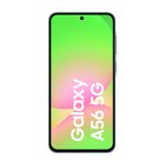 Teléfono móvil Samsung Galaxy A56 SIM doble con pantalla de 6.7 pulgadas, 5G, USB Tipo C, 8 GB RAM, 128 GB de almacenamiento y batería de 5000 mAh en color grafito. SKU SM-A566BZKAEEB