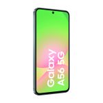 Teléfono móvil Samsung Galaxy A56 SIM doble con pantalla de 6.7 pulgadas, 5G, USB Tipo C, 8 GB RAM, 128 GB de almacenamiento y batería de 5000 mAh en color grafito. SKU SM-A566BZKAEEB