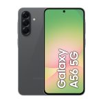 Samsung Galaxy A56 en color grafito, pantalla de 6.7 pulgadas, Android 15, 5G, 8 GB RAM, 256 GB almacenamiento, batería de 5000 mAh, SKU SM-A566BZKCEUE