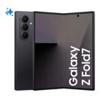 Samsung Galaxy Z Fold7, dispositivo móvil 5G con pantalla de 8 pulgadas, 12 GB de RAM, 1 TB de almacenamiento y batería de 4400 mAh en color negro. SKU: SM-F966BZKNEUE