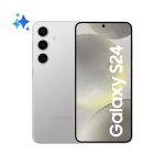Samsung Galaxy S24 en color gris mármol, pantalla de 6.2 pulgadas, 5G, 8GB RAM, 256GB almacenamiento, batería de 4000mAh. SKU: SM-S921BZAGEUE