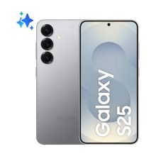 Teléfono Samsung Galaxy S25 de 6.2 pulgadas, SIM doble, Android 15, 5G, USB Tipo C, 12GB RAM, 256GB de almacenamiento, batería de 4000 mAh, plata, SKU SM-S931BZSGEUB