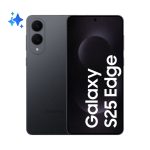 Samsung Galaxy S25 Edge con pantalla de 6.7 pulgadas, doble SIM, Android 15, 5G, USB Tipo C, 12 GB de RAM, almacenamiento de 256 GB y batería de 3900 mAh en color negro, SKU SM-S937BZKDEUE