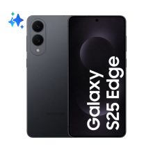 Samsung Galaxy S25 Edge en color negro, con pantalla de 17 cm (6.7 pulgadas), SIM doble, Android 15, 5G, USB Tipo C, 12 GB de RAM y almacenamiento de 512 GB, SKU SM-S937BZKGEUE