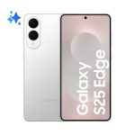 Samsung Galaxy S25 Edge en color plata, pantalla de 17 cm, dual SIM, Android 15, 5G, USB Tipo C, 12 GB RAM, 512 GB almacenamiento, 3900 mAh. SKU: SM-S937BZSGEUE