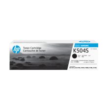 Cartucho de tóner original Samsung HP CLT-K504S en color negro, SKU SU158A, para impresiones de alta calidad