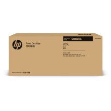 Cartucho de tóner Samsung MLT-D205L negro de alta capacidad, modelo SU963A, para dispositivos de impresión láser.