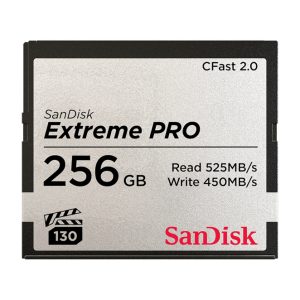 Tarjeta de memoria SanDisk Extreme Pro 256 GB CFast 2.0 con alta velocidad de transferencia, SKU SDCFSP-256G-G46D