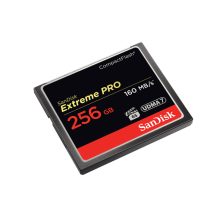 Imagen de la tarjeta SanDisk Extreme PRO 256GB CompactFlash SKU SDCFXPS-256G-X46, ideal para almacenamiento externo de alta velocidad