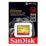 Tarjeta de memoria SanDisk 32GB Extreme CompactFlash con alta velocidad de transferencia SDCFXSB-032G-G46