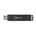Imagen de la unidad flash USB SanDisk SDCZ460-256G-G46 con 256 GB de capacidad, conector USB Tipo C y tecnología 3.2 Gen 1 en color negro