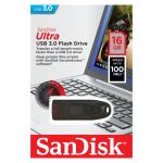 SanDisk Ultra unidad flash USB de 16 GB, USB tipo A 3.2 Gen 1, color negro, SKU SDCZ48-016G-U46