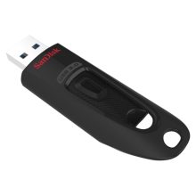 Unidad flash USB SanDisk Ultra de 32 GB con conexión USB tipo A 3.2 Gen 1, en color negro. SKU SDCZ48-032G-U46R.