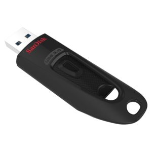 Unidad flash USB SanDisk Ultra de 32 GB con conexión USB tipo A 3.2 Gen 1, en color negro. SKU SDCZ48-032G-U46R.