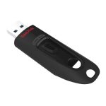 SanDisk Ultra unidad flash USB con capacidad de 128 GB, USB tipo A 3.2 Gen 1 en color negro. SKU SDCZ48-128G-U46