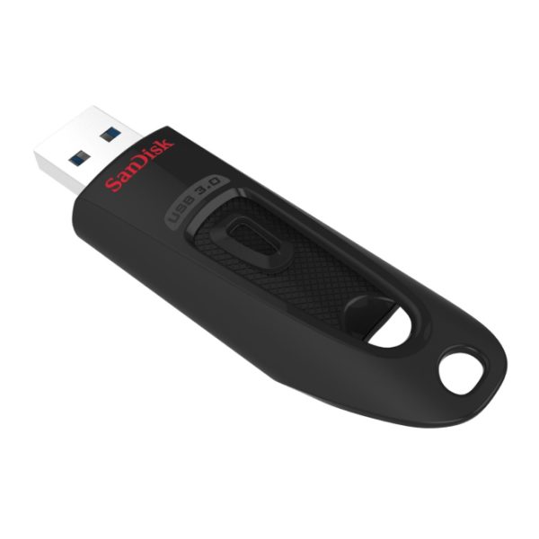 SanDisk Ultra unidad flash USB con capacidad de 128 GB, USB tipo A 3.2 Gen 1 en color negro. SKU SDCZ48-128G-U46