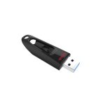 SanDisk Ultra unidad flash USB con capacidad de 128 GB, USB tipo A 3.2 Gen 1 en color negro. SKU SDCZ48-128G-U46