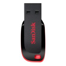 SanDisk Cruzer Blade unidad flash USB 16 GB con USB tipo A 2.0 en color negro y rojo, SKU SDCZ50-016G-B35
