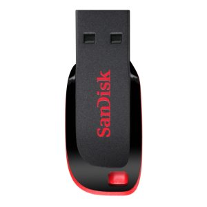 SanDisk Cruzer Blade unidad flash USB 16 GB con USB tipo A 2.0 en color negro y rojo, SKU SDCZ50-016G-B35