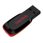 SanDisk Cruzer Blade unidad flash USB 32 GB con conector USB tipo A 2.0 en colores Negro y Rojo, SKU SDCZ50-032G-B35