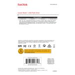 SanDisk Cruzer Blade unidad flash USB de 64 GB en colores negro y rojo, con puerto tipo A 2.0. SKU: SDCZ50-064G-B35