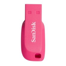 Unidad flash USB SanDisk Cruzer Blade de 16GB en color rosa, con USB tipo A 2.0. SKU: SDCZ50C-016G-B35PE