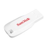 Unidad flash USB SanDisk Cruzer Blade, 16 GB, USB tipo A 2.0 en color blanco, SKU SDCZ50C-016G-B35W
