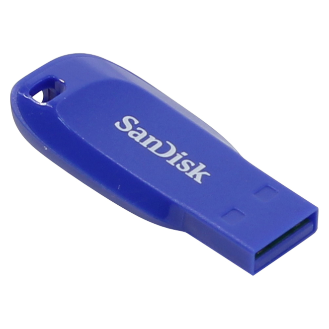 SanDisk Cruzer Blade unidad flash de 64 GB con USB tipo A 2.0 en azul Unidad flash USB SanDisk Cruzer Blade de 64 GB, USB tipo A 2.0, color azul, SKU: SDCZ50C-064G-B35BE