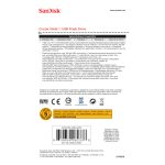 SanDisk Cruzer Glide unidad flash USB con 128 GB de capacidad, interfaz USB tipo A 2.0 en colores negro y rojo. SKU: SDCZ60-128G-B35