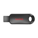 Unidad flash SanDisk Cruzer Snap con 64 GB de capacidad, conectividad USB tipo A 2.0, en color negro. SKU: SDCZ62-064G-G35