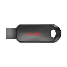 Unidad flash SanDisk Cruzer Snap con 64 GB de capacidad, conectividad USB tipo A 2.0, en color negro. SKU: SDCZ62-064G-G35