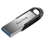 SanDisk ULTRA FLAIR unidad flash USB de 128 GB con conector USB tipo A 3.2 Gen 1 (3.1 Gen 1) en colores negro y plata, SKU SDCZ73-128G-G46