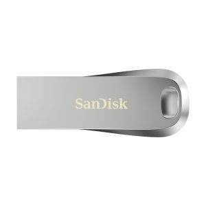 Unidad flash USB SanDisk Ultra Luxe con 128 GB de capacidad, conexión USB tipo A 3.2 Gen 1 y color plata, SKU SDCZ74-128G-G46