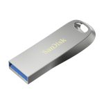 Unidad flash USB SanDisk Ultra Luxe con 128 GB de capacidad, conexión USB tipo A 3.2 Gen 1 y color plata, SKU SDCZ74-128G-G46